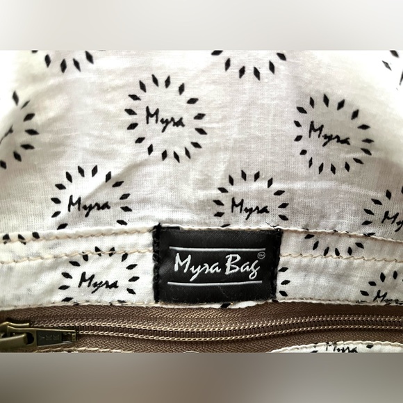 Myra Whimsical Cotton/Leather Pattern Shoulder Bag - Picture 11 of 12